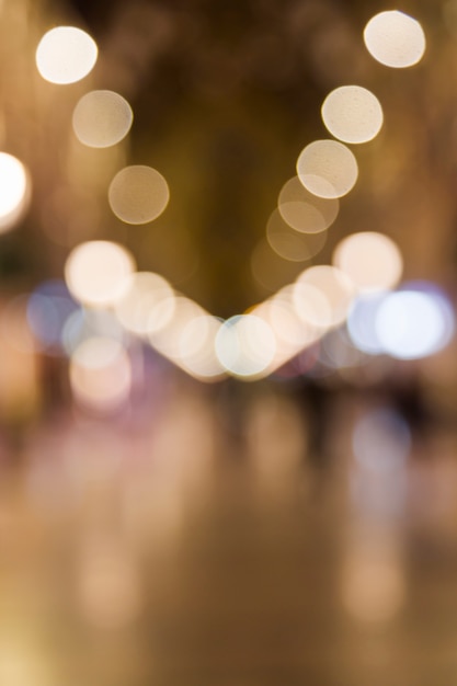 Blurred city lights