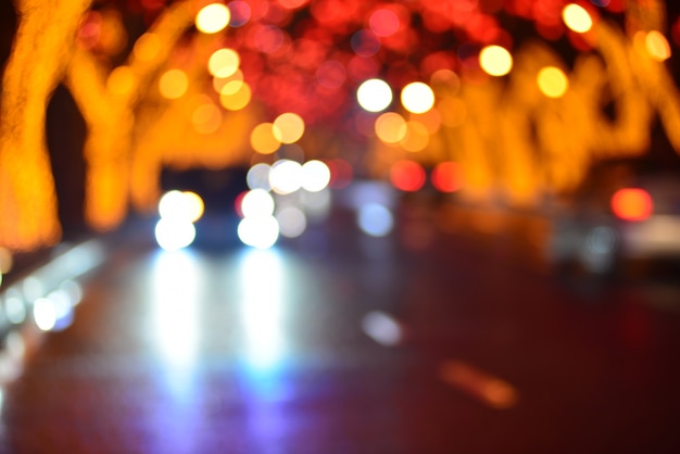 Free photo blurred city picture