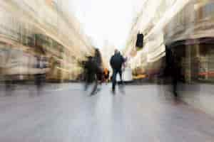 Free photo blurred cityscape