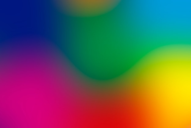 Blurred gradient abstract background with vivid primary colors