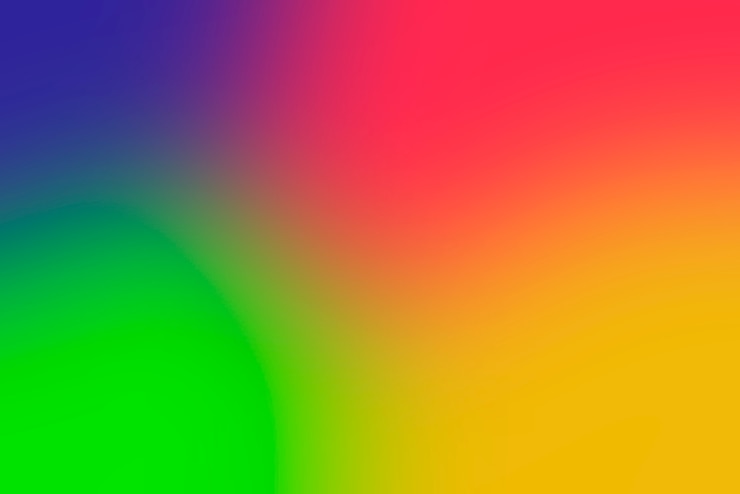 Free Photo blurred gradient abstract background with vivid primary colors