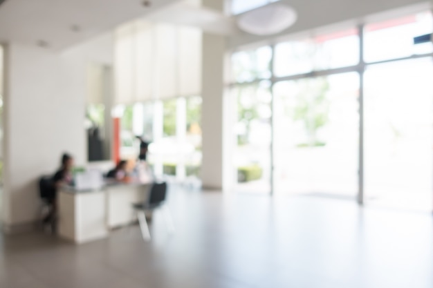 Free Photo blurred hotel reception with people sitting