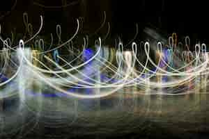 Free photo blurred night lights