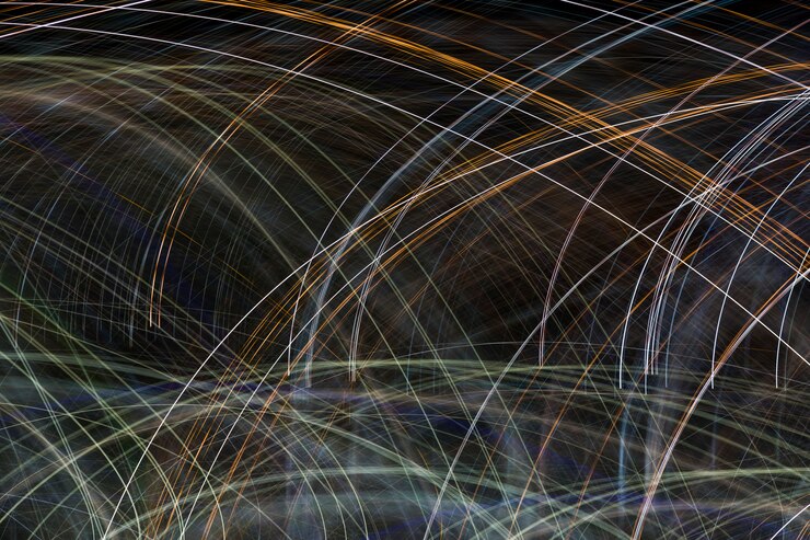 Free Photo blurred night lights