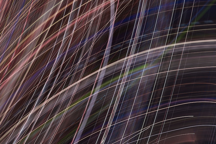 Free Photo blurred night lights