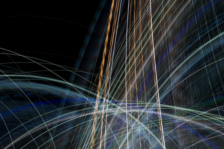 Free Photo blurred night lights