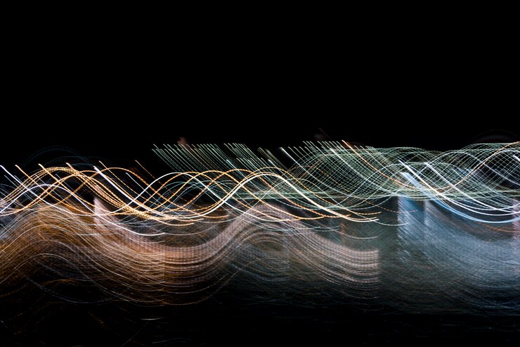 Free Photo blurred night lights