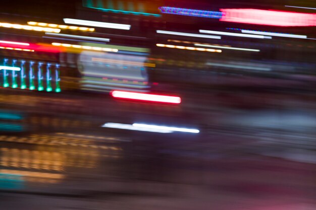 Blurred night lights