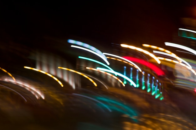 Blurred night lights