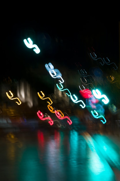 Blurred night lights