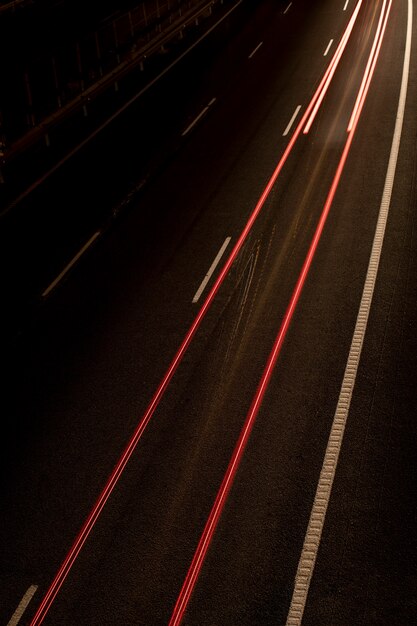 blurred nightlights in the city