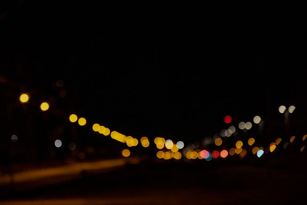 Blurred nightlights in the city