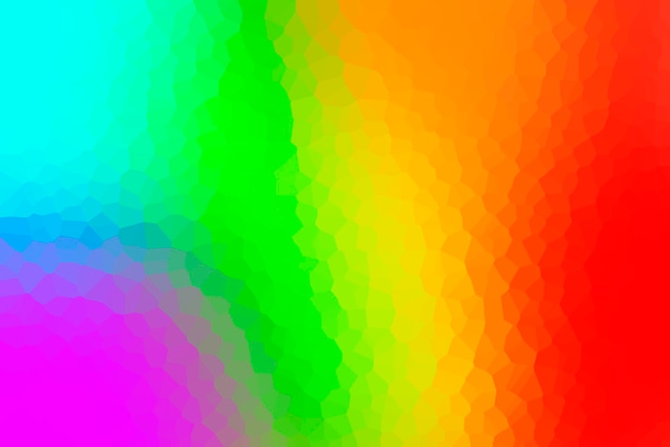 Free Photo blurred pop abstract background with vivid primary colors