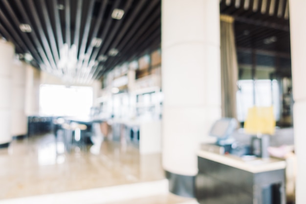 Blurred restaurant with dark ceiling