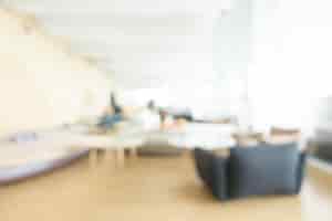 Free photo blurred waiting room with tables