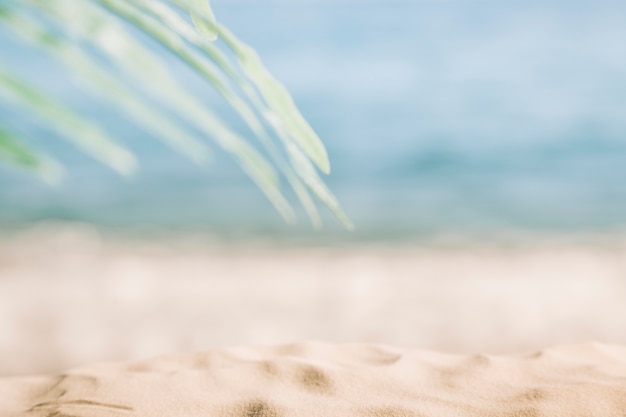 Free photo blurry beach background