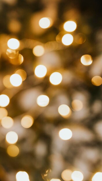 Blurry warm Christmas bokeh light mobile wallpaper