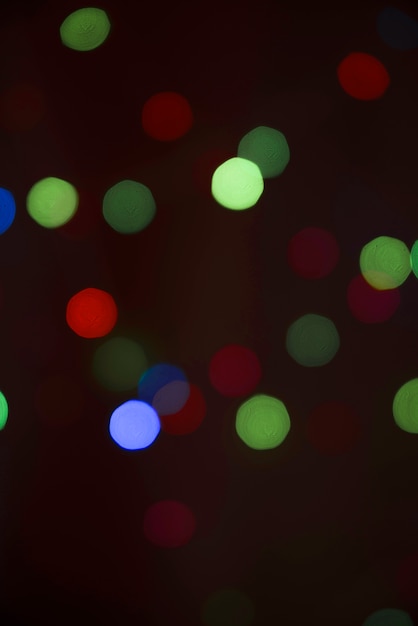 Free photo blurs of many lights in darkness