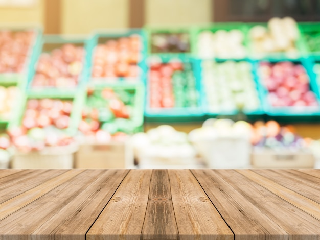 Boards with fuzzy vegetables background