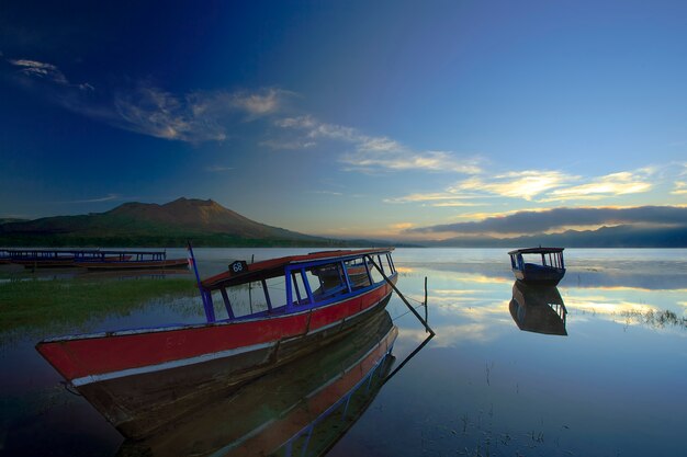 Boat docked in the wharf