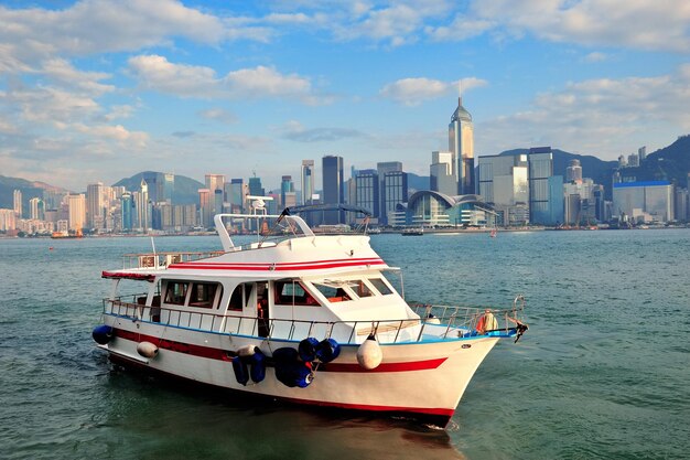 Boat and Hong Kong