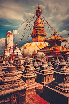 카트만두 계곡, 네팔에서 bodhnath stupa