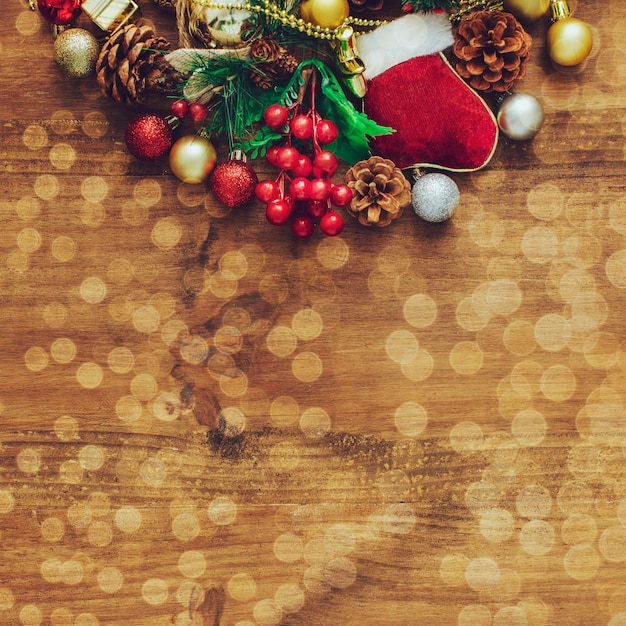 Free photo bokeh background for christmas.