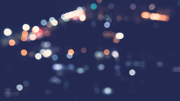 Bokeh city light