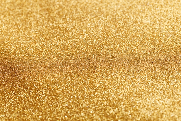 Bokeh light of gold glitters Free Photo