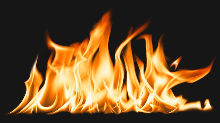 Free Photo bonfire flame computer wallpaper, realistic burning fire image