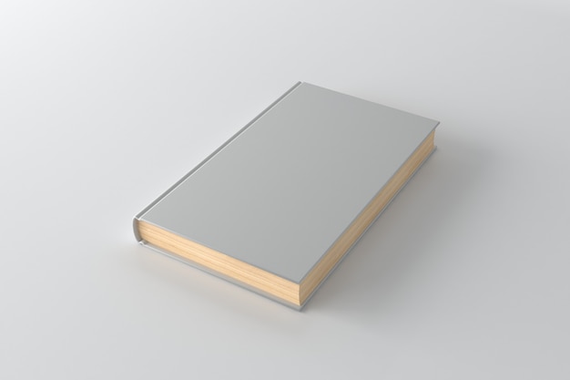 Book cover mockup 3d rendering illustration