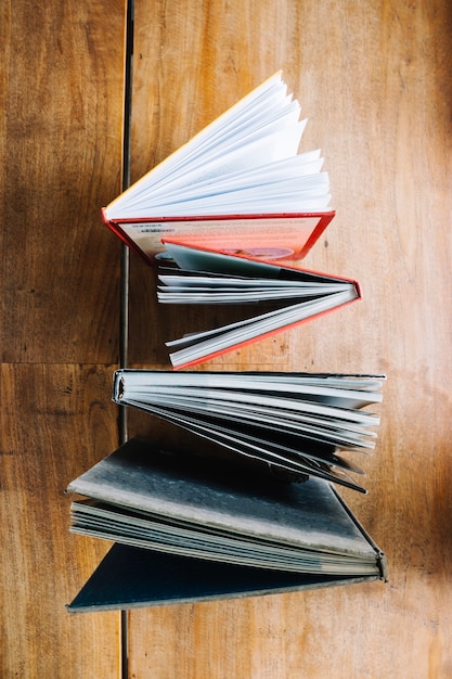 Free photo books composition on table