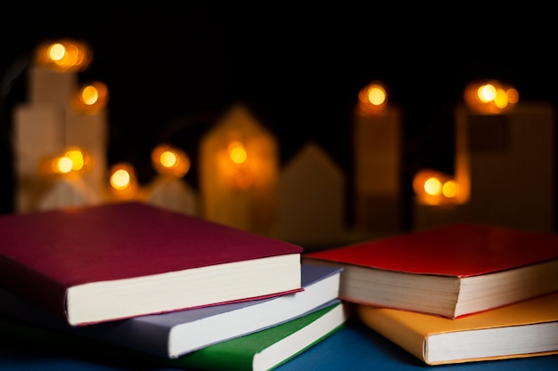 books and imagination still life