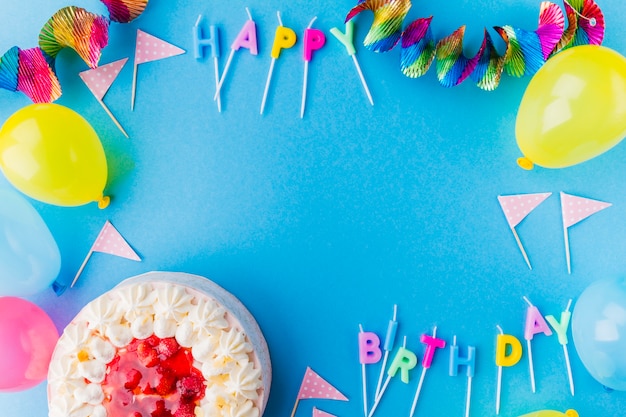 Free photo border from birthday decorations