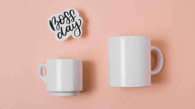 boss's day arrangement with cups