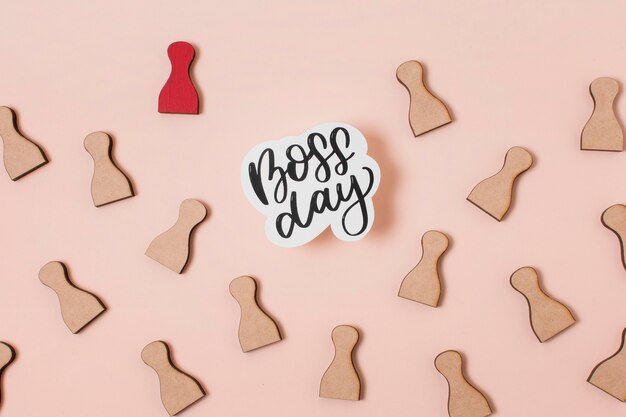 boss's day arrangement with pawns