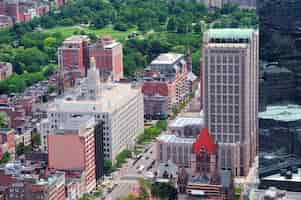 Free photo boston aerial view