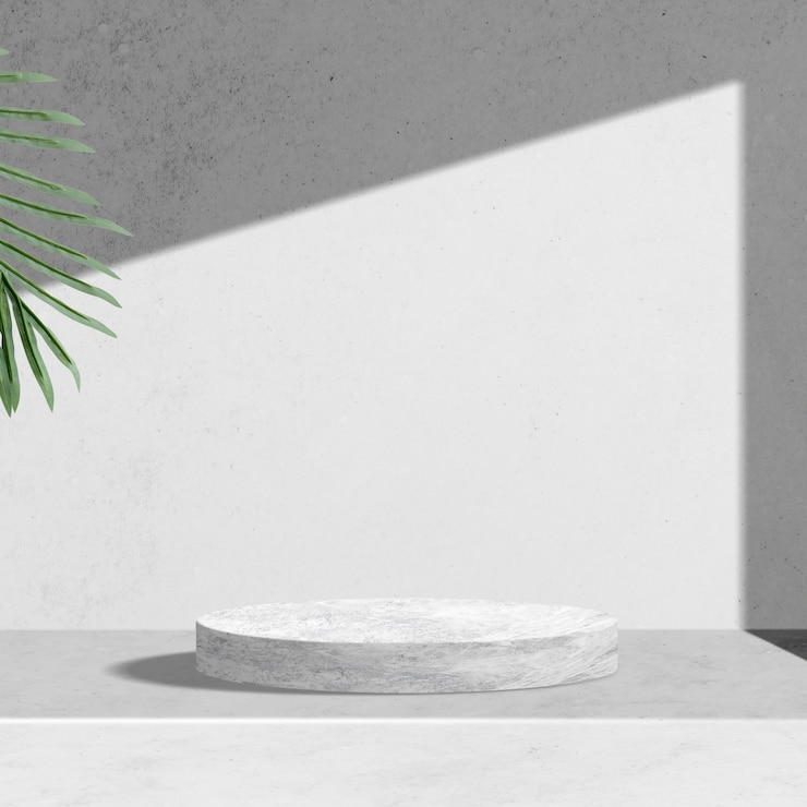 Free Photo botanical product backdrop, palm leaves