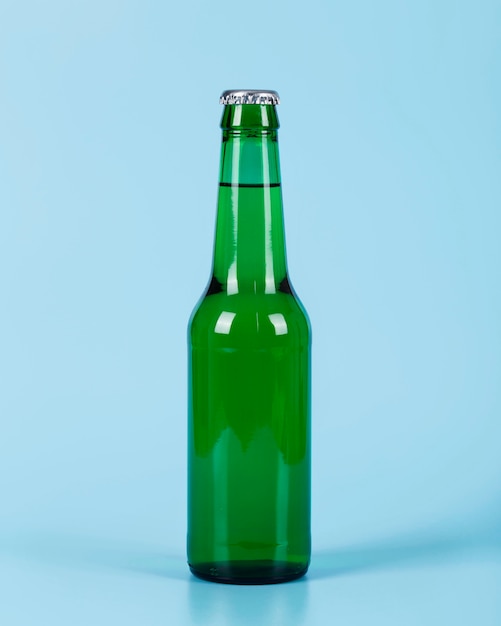 Bottle of beer on desk