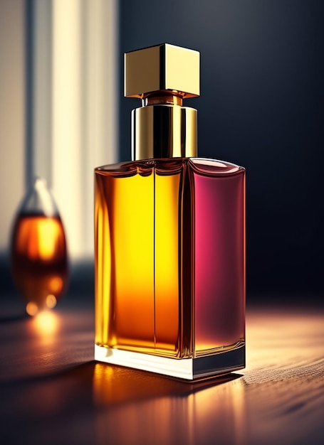 A bottle of perfume with the word perfume on it