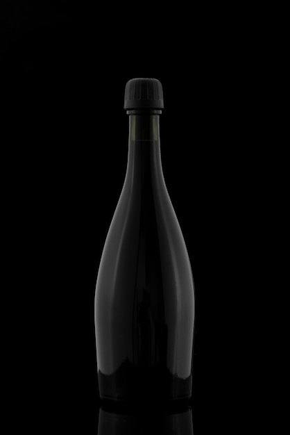 Bottle shape with dark background