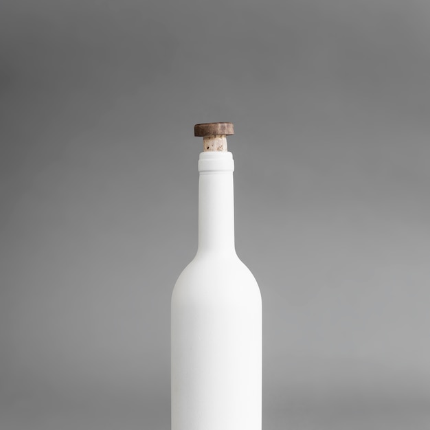 Free photo bottle with cork mockup