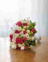 Free photo bouquet of fresh flowers on table