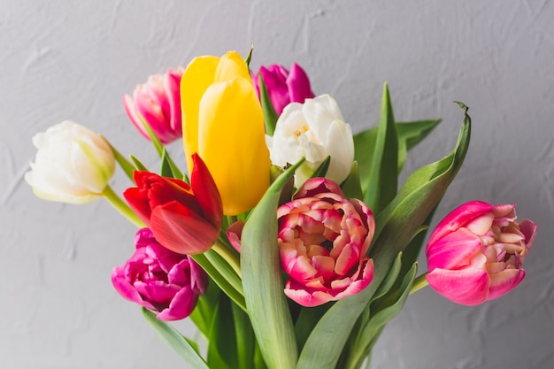 Bouquet of pretty tulips