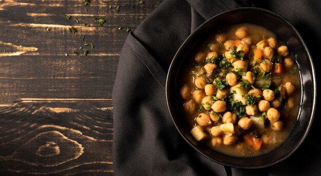 Bowl filled with beans