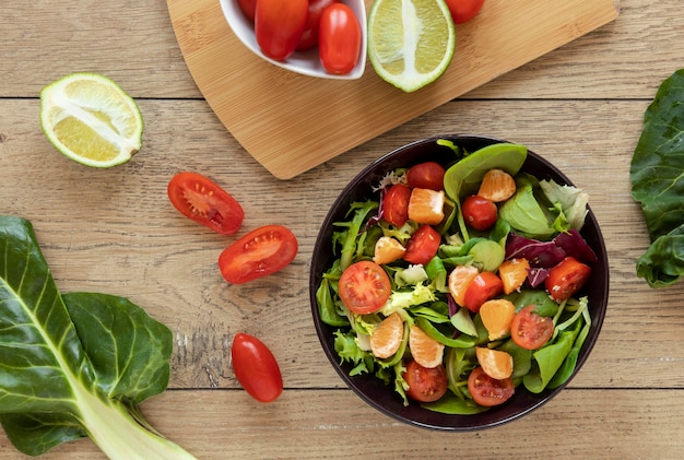 Bowl with salad