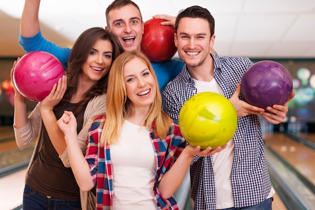 Bowling with friends is the best idea for entertainment