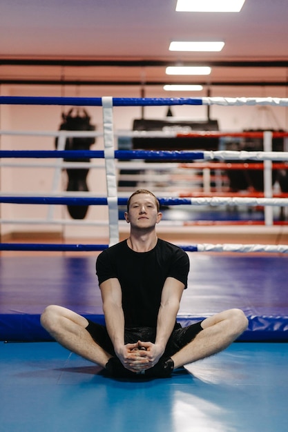 Boxers train in the ring and in the gym