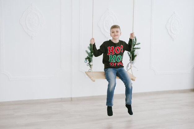 boy in christmas