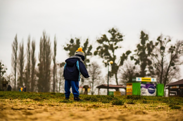 Boy on sand